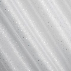 Firana SIBEL w srebrne kwadraciki z etaminy Eurofirany - 300 x 250 cm - biały 2