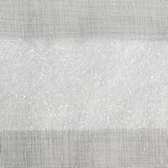 Aileen biała firana z etaminy zdobiona pasami na taśmie 300x150 cm Eurofirany - 300 x 150 cm - biały 3