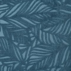 Zasłona OCTAVIA z welwetu wytłaczanego w liście Eurofirany - 140 x 250 cm - niebieski 3