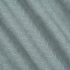 Zasłona ISLA z matowego welwetu z żakardowym geometrycznym wzorem Eurofirany - 140 x 250 cm - stalowy 2