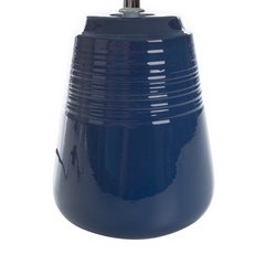 Lampa stołowa granatowa KARLA na ceramicznej podstawie 25x40 cm EUROFIRANY - ∅ 25 x 40 cm - granatowy 3