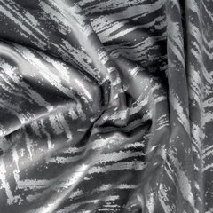 Zasłona SARA z welwetu z błyszczącym srebrnym nadrukiem Eurofirany - 140 x 250 cm - stalowy 4