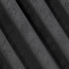 Zasłona RIVA z welwetu ze wzorem marmurku Eurofirany - 140 x 270 cm - czarny 2