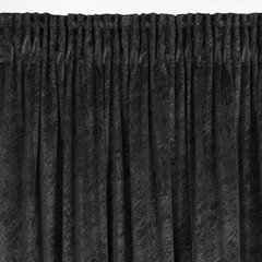 Zasłona RIVA z welwetu ze wzorem marmurku Eurofirany - 140 x 270 cm - czarny 5