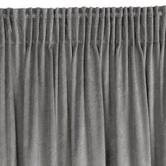 Zasłona RIVA z welwetu ze wzorem marmurku Eurofirany - 140 x 270 cm - popielaty 5