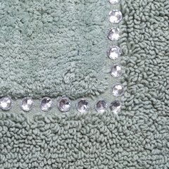 Chic miętowy dywan łazienkowy z kryształami w stylu glamour z kryształkami 50x70 cm Eurofirany - 50 x 70 cm - miętowy 3