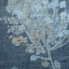 Zasłona ANDY z welwetu w kwiaty Design 91 - 140 x 250 cm - ciemnoniebieski 4