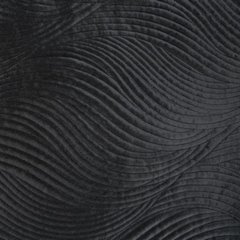 Narzuta czarna RIA 5 pikowana z błyszczącego welwetu Eurofirany - 170 x 210 cm - czarny 3