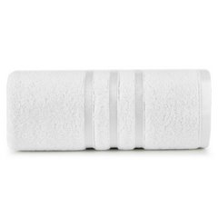 Ręcznik łazienkowy MADI z lśniącymi paskami na bordiurze Eurofirany - 30 x 50 cm - biały 2