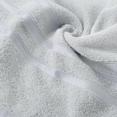 Ręcznik łazienkowy MADI z lśniącymi paskami na bordiurze Eurofirany - 30 x 50 cm - popielaty 4