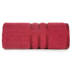 Ręcznik łazienkowy MADI z lśniącymi paskami na bordiurze Eurofirany - 30 x 50 cm - czerwony 2