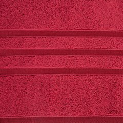Ręcznik łazienkowy MADI z lśniącymi paskami na bordiurze Eurofirany - 30 x 50 cm - czerwony 3