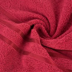 Ręcznik łazienkowy MADI z lśniącymi paskami na bordiurze Eurofirany - 30 x 50 cm - czerwony 4