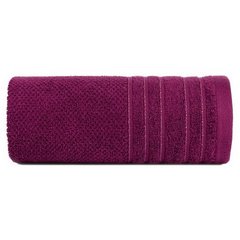 Ręcznik łazienkowy GLORY 3 z błyszczącą bordiurą Eurofirany - 50 x 90 cm - amarantowy 1