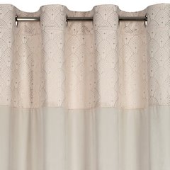 Zasłona AGNES z błyszczącego welwetu z aplikacją Design 91 - 140 x 250 cm - kremowy 5