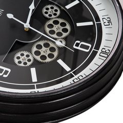 Zegar 10 ścienny dekoracyjny z klasycznym cyferblatem 59x11 cm Eurofirany - 59 x 11 x 59 cm - czarny 4