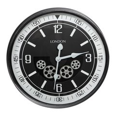 Zegar 10 ścienny dekoracyjny z klasycznym cyferblatem 59x11 cm Eurofirany - 59 x 11 x 59 cm - czarny 1