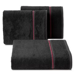 Ręcznik kąpielowy BAMBO z włókna bambusowego i bawełny Eurofirany - 50 x 90 cm - czarny 1