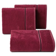 Ręcznik kąpielowy BAMBO z włókna bambusowego i bawełny Eurofirany - 50 x 90 cm - czerwony 1