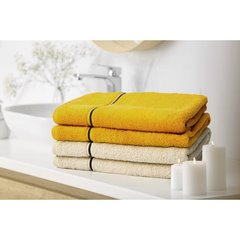 Ręcznik kąpielowy BAMBO z włókna bambusowego i bawełny Eurofirany - 50 x 90 cm - musztardowy 5