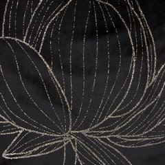 Bieżnik czarny BLINK 12 z welwetu z metalicznym wzorem kwiatowym Eurofirany - 35 x 140 cm - czarny 4