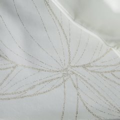 Bieżnik biały BLINK 12 z welwetu z metalicznym wzorem kwiatowym Eurofirany - 35 x 140 cm - biały 6