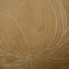 Bieżnik miodowy BLINK 12 z welwetu z metalicznym wzorem kwiatowym Eurofirany - 35 x 220 cm - miodowy 4