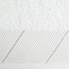 EVITA bawełniany ręcznik do rąk z błyszczącą bordiurą Eurofirany - 30 x 50 cm - biały 3