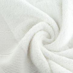 EVITA bawełniany ręcznik do rąk z błyszczącą bordiurą Eurofirany - 30 x 50 cm - biały 4