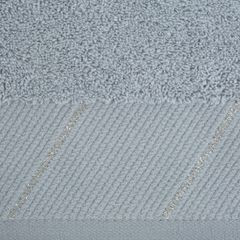 EVITA bawełniany ręcznik do rąk z błyszczącą bordiurą Eurofirany - 30 x 50 cm - jasnoszary 3