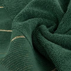 EVITA bawełniany ręcznik do rąk z błyszczącą bordiurą Eurofirany - 30 x 50 cm - butelkowy zielony 4