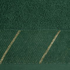 EVITA bawełniany ręcznik kąpielowy z błyszczącą bordiurą Eurofirany - 70 x 140 cm - butelkowy zielony 3