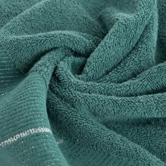 EVITA bawełniany ręcznik do rąk z błyszczącą bordiurą Eurofirany - 30 x 50 cm - turkusowy 4