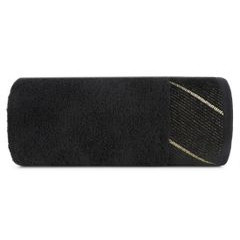 EVITA bawełniany ręcznik do rąk z błyszczącą bordiurą Eurofirany - 30 x 50 cm - czarny 2