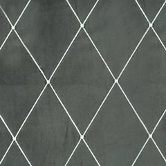 Zasłona MARGO z francuskiego welwetu haftowana w duże karo Pierre Cardin Eurofirany - 140 x 250 cm - jasnoszary 3