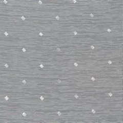 Firana SIBEL w srebrne kwadraciki z etaminy Eurofirany - 140 x 270 cm - biały 3