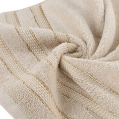 Ręcznik kąpielowy SELENA z bordiurą w paski Eurofirany - 50 x 90 cm - beżowy 4