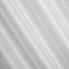 Firana SIBEL w srebrne kwadraciki z etaminy Eurofirany - 300 x 160 cm - biały 2