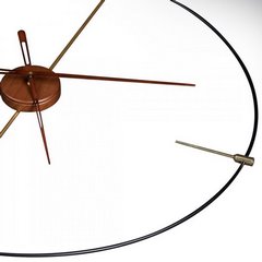 Zegar ścienny nr 18A czarny w minimalistycznym stylu Eurofirany - 60 x 5 x 60 cm - czarny 4