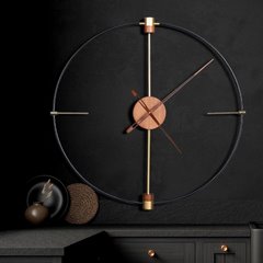 Zegar ścienny nr 18A czarny w minimalistycznym stylu Eurofirany - 60 x 5 x 60 cm - czarny 6