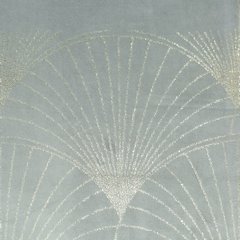 Bieżnik srebrny BLINK 14 z welwetu z metalicznym wzorem geometrycznym Eurofirany - 35 x 180 cm - popielaty 4