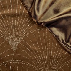 Bieżnik brązowy BLINK 14 z welwetu z metalicznym wzorem geometrycznym Eurofirany - 35 x 180 cm - brązowy 5