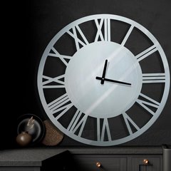Ozdobny okrągły zegar ścienny w stylu art deco 60x5 cm Eurofirany - 60 x 5 x 60 cm - stalowy 5