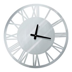 Ozdobny okrągły zegar ścienny w stylu art deco 60x5 cm Eurofirany - 60 x 5 x 60 cm - stalowy 1