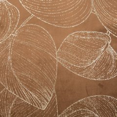 Bieżnik brązowy BLINK 16 z welwetu z metalicznym wzorem lilii wodnej Eurofirany - 35 x 180 cm - brązowy 4