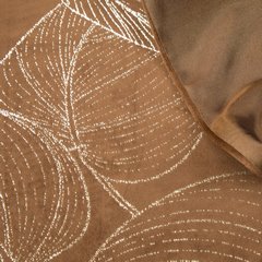 Bieżnik brązowy BLINK 16 z welwetu z metalicznym wzorem lilii wodnej Eurofirany - 35 x 180 cm - brązowy 6