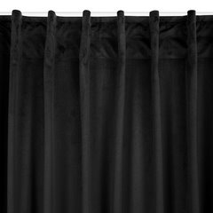 MADLEN czarna zasłona z matowego welwetu na taśmie fleks 140x300 cm Eurofirany - 140 x 300 cm - czarny 5