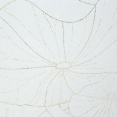 Bieżnik biały Blink 18 z welwetu z metalicznym wzorem liści roślin wodnych Eurofirany - 35 x 180 cm - biały 5