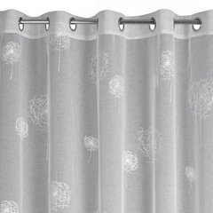 Dekoracja okienna SABINE biała w srebrne dmuchawce z etaminy Eurofirany - 290 x 250 cm - biały 5