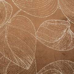 Bieżnik brązowy BLINK 16 z welwetu z metalicznym wzorem lilii wodnej Eurofirany - 35 x 220 cm - brązowy 4